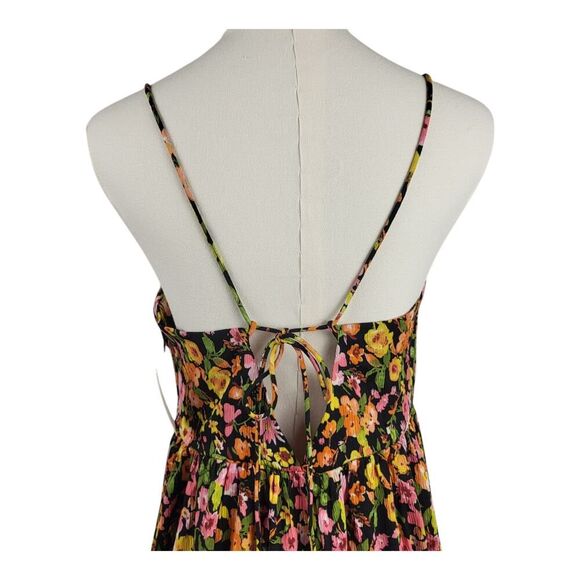 NEW VERO MODA Small Multi-Color Floral Singlet Ankle Dress Tropical Casual Beach - Picture 11 of 15